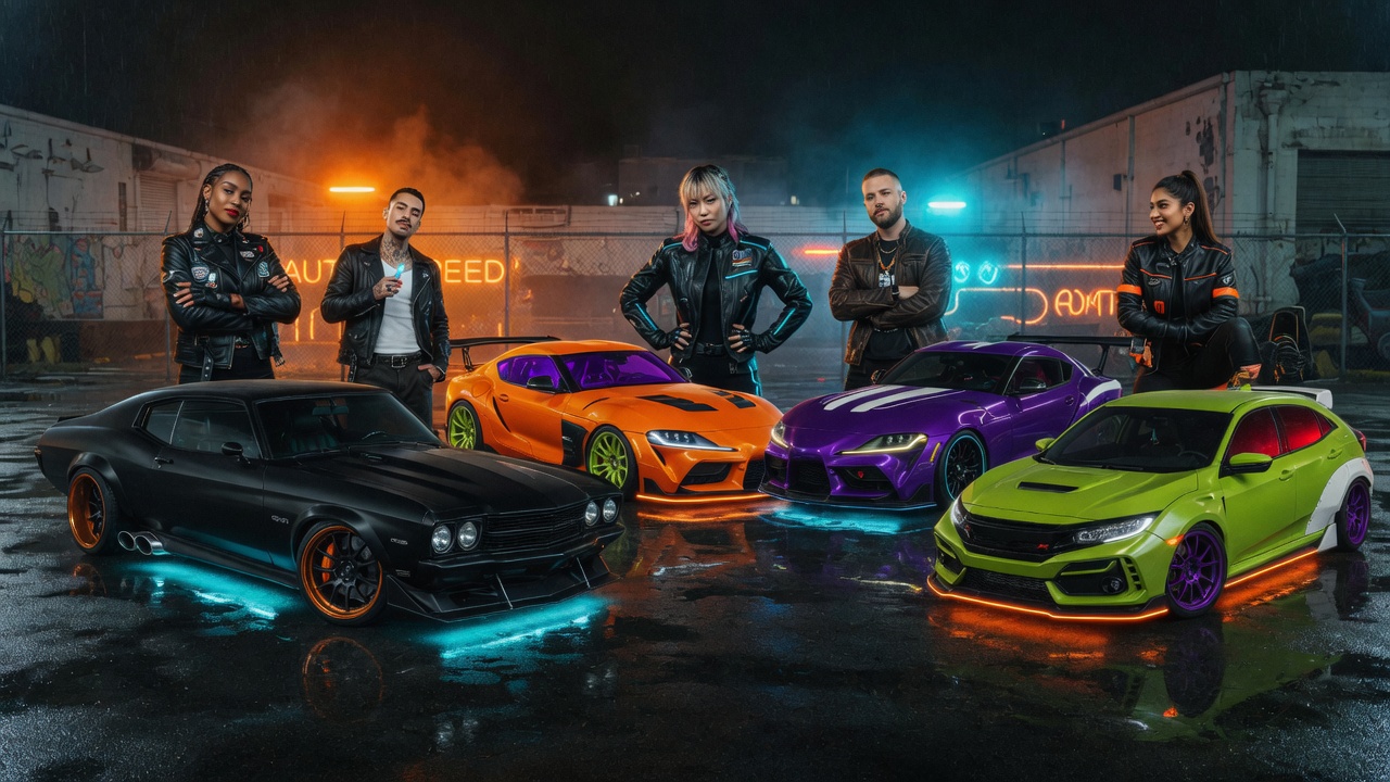 Die Crew vor den Builds