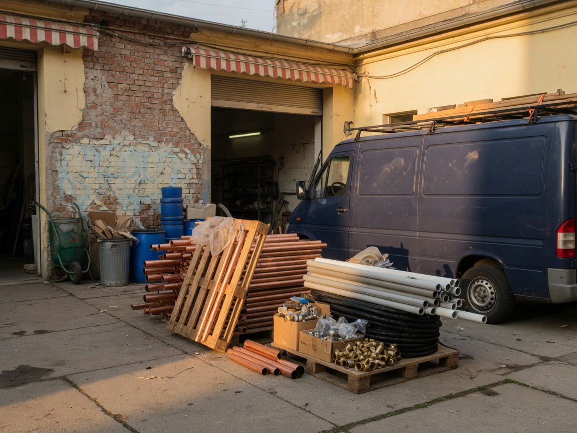 Hof und Werkstatt in der Prager Straße