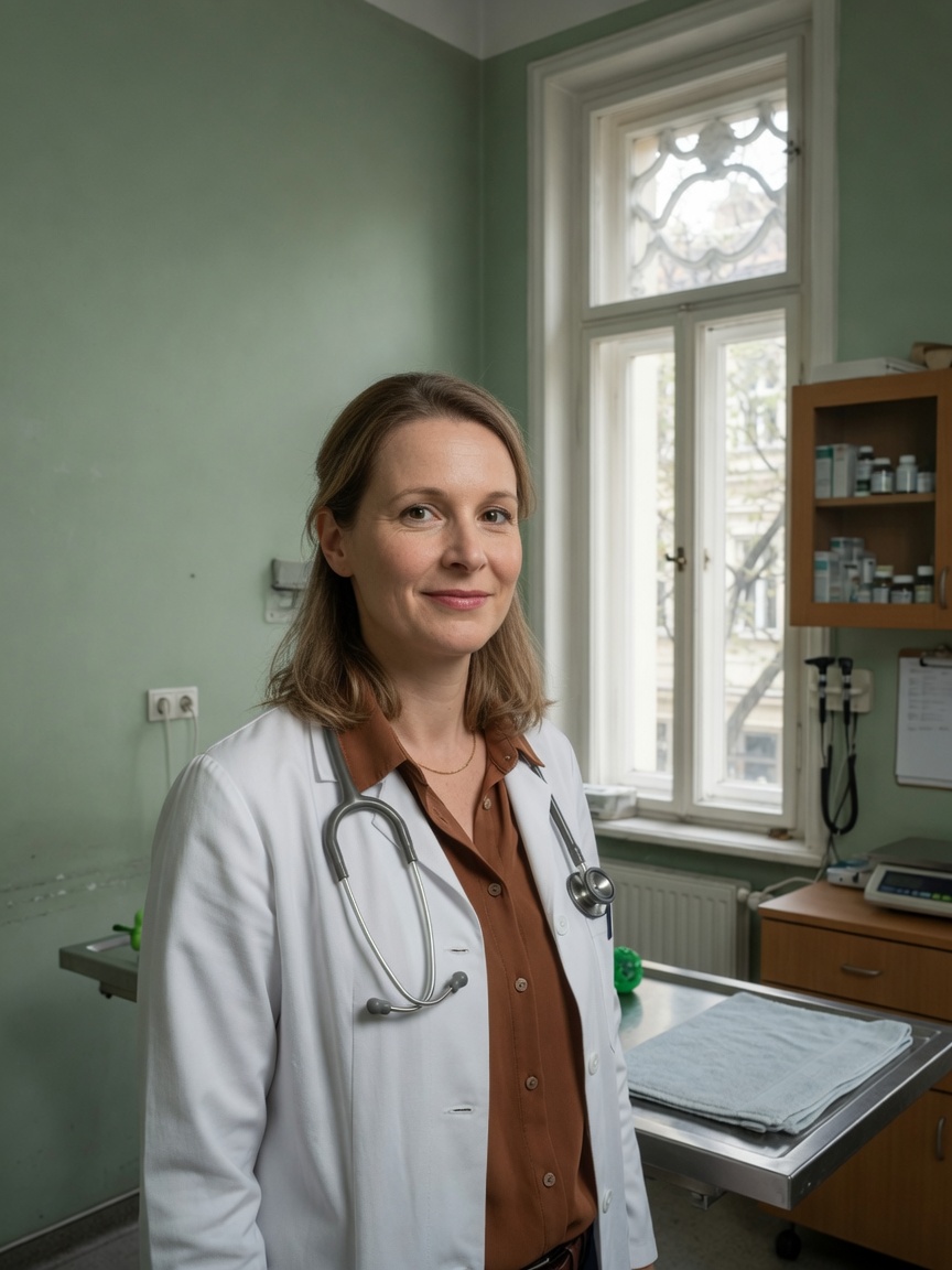 Dr. Nora Holm im Behandlungsraum